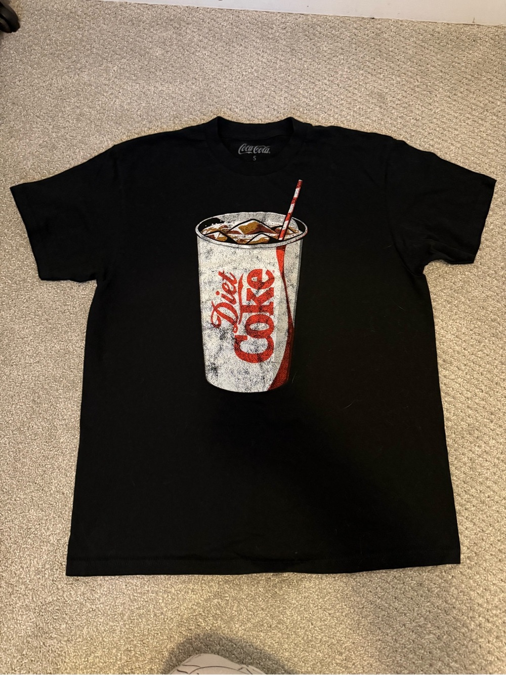 Coca Cola Diet Coke Graphic Black T-Shirt